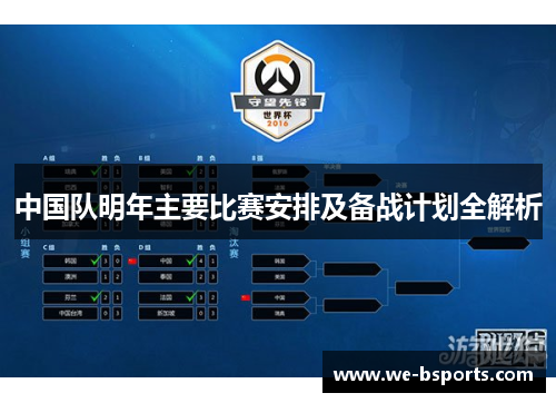 中国队明年主要比赛安排及备战计划全解析