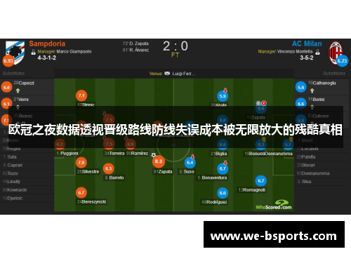 欧冠之夜数据透视晋级路线防线失误成本被无限放大的残酷真相